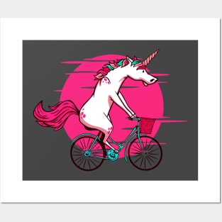 Unicorn Bicycle Posters and Art